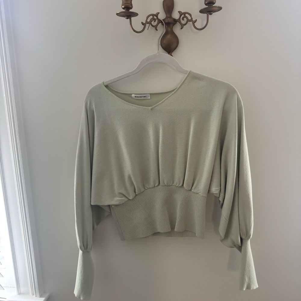 Japan boutique Sage Green Sweater and matching trouser set